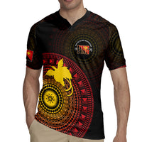 Papua New Guinea Independence Personalized Rugby Jersey Tapa Circle