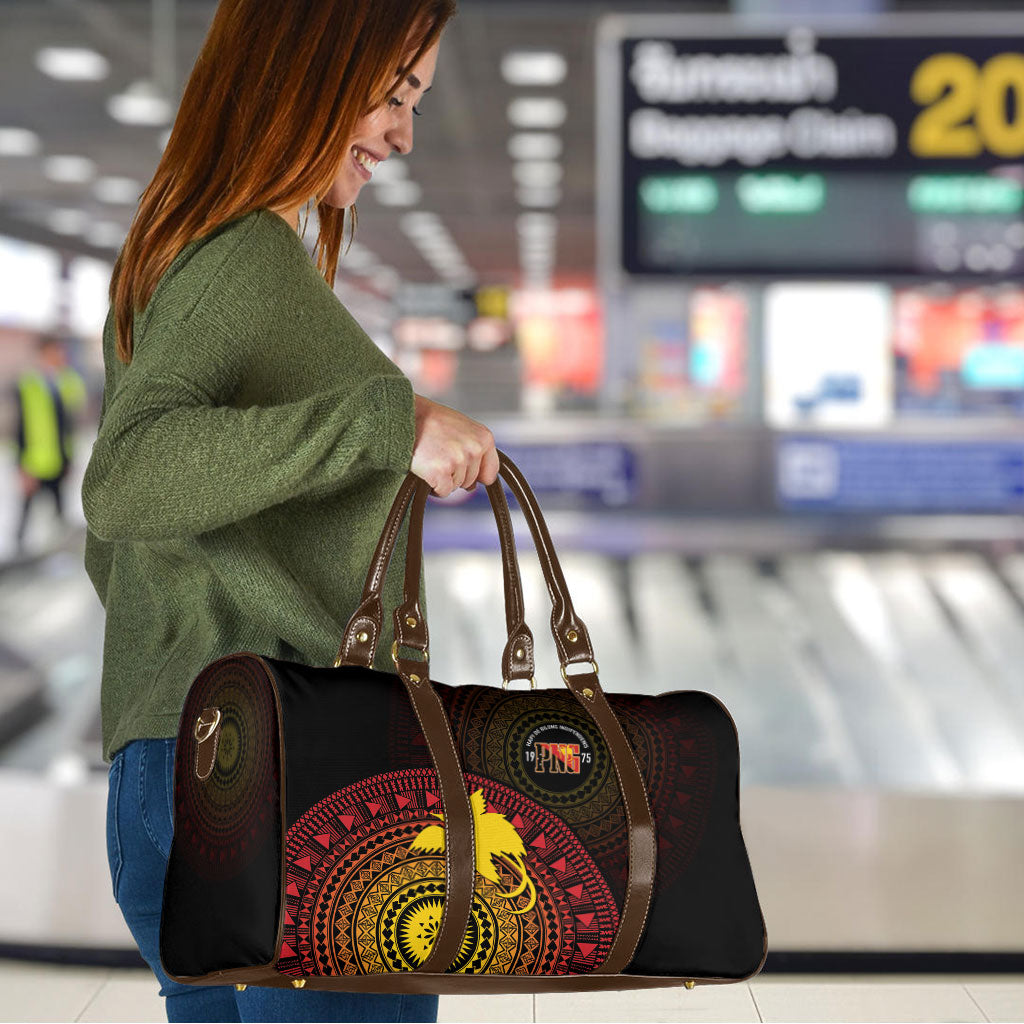 Papua New Guinea Independence Travel Bag Tapa Circle