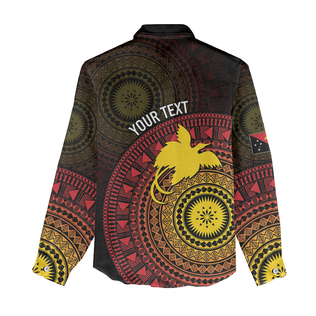 Papua New Guinea Independence Personalized Women Casual Shirt Tapa Circle