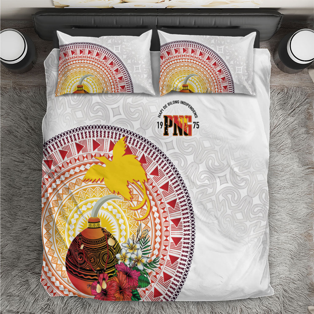 Hapi De Bilong Indipendens Papua New Guinea Bedding Set PNG Lime Pot