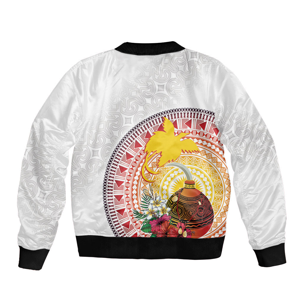Hapi De Bilong Indipendens Papua New Guinea Bomber Jacket PNG Lime Pot