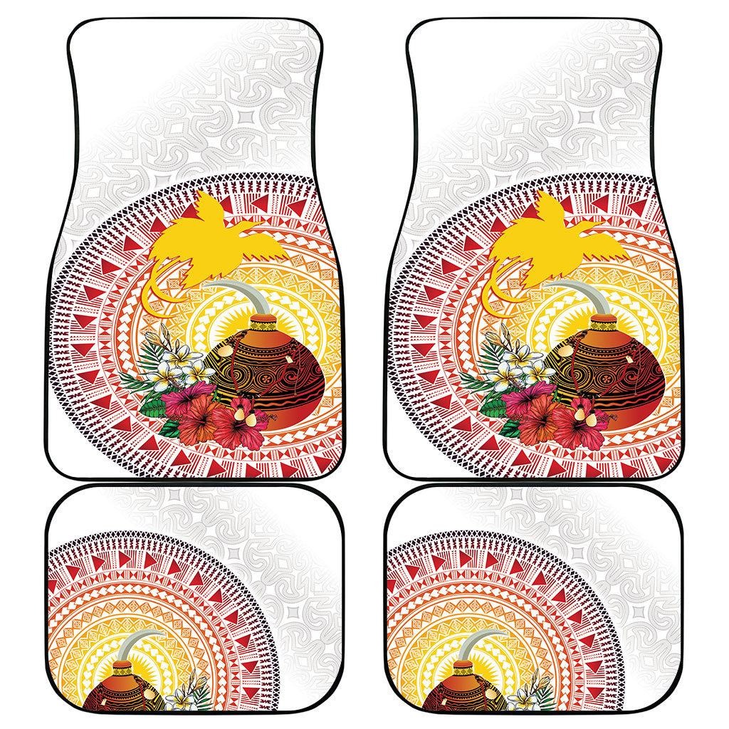 Hapi De Bilong Indipendens Papua New Guinea Car Mats PNG Lime Pot
