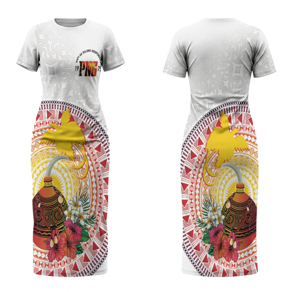 Hapi De Bilong Indipendens Papua New Guinea Couples Matching Short Sleeve Bodycon Dress and Hawaiian Shirt PNG Lime Pot LT7 - Polynesian Pride