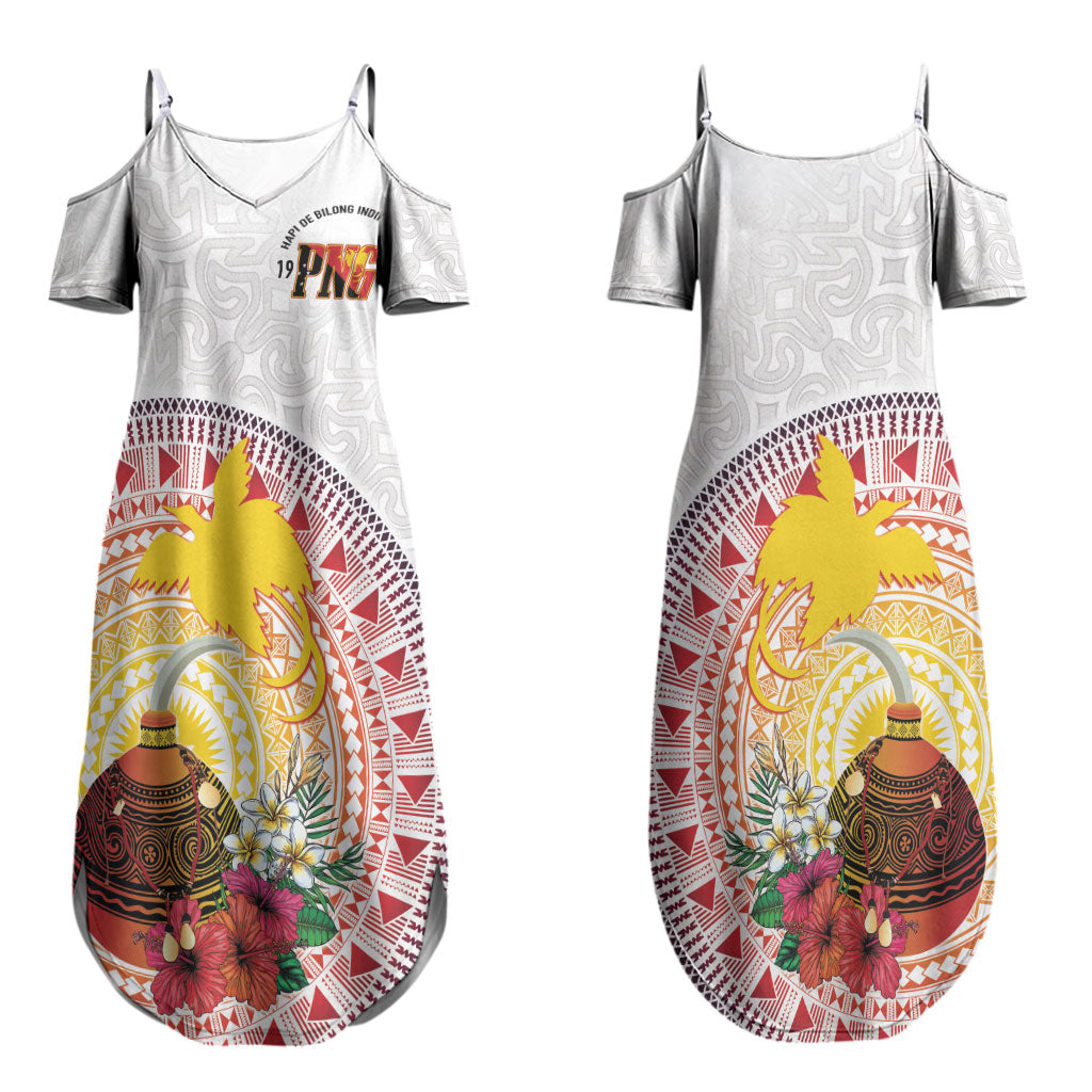Hapi De Bilong Indipendens Papua New Guinea Couples Matching Summer Maxi Dress and Long Sleeve Button Shirt PNG Lime Pot LT7 - Polynesian Pride