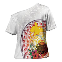 Hapi De Bilong Indipendens Papua New Guinea Cross Shoulder Shirt PNG Lime Pot