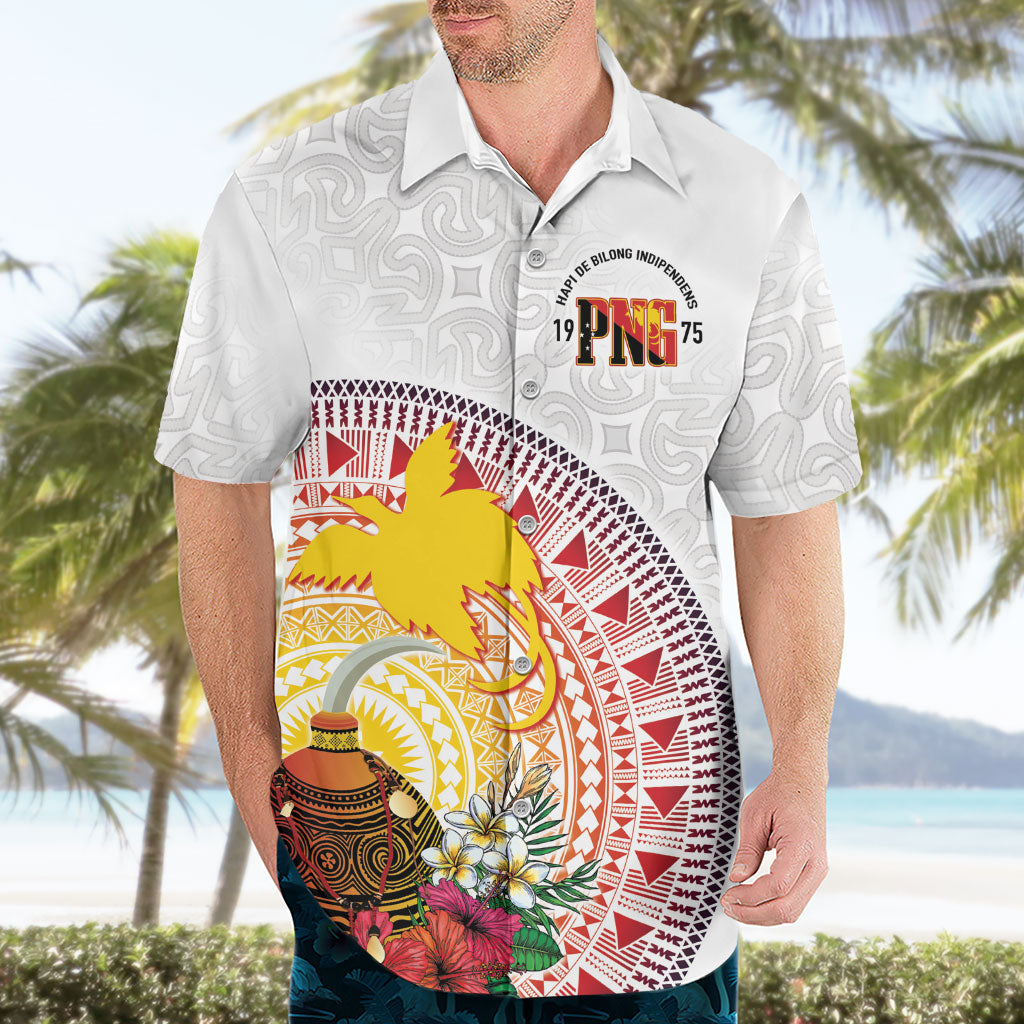 Hapi De Bilong Indipendens Papua New Guinea Hawaiian Shirt PNG Lime Pot
