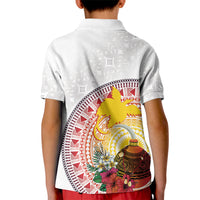 Hapi De Bilong Indipendens Papua New Guinea Kid Polo Shirt PNG Lime Pot