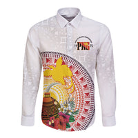 Hapi De Bilong Indipendens Papua New Guinea Long Sleeve Button Shirt PNG Lime Pot