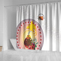 Hapi De Bilong Indipendens Papua New Guinea Shower Curtain PNG Lime Pot