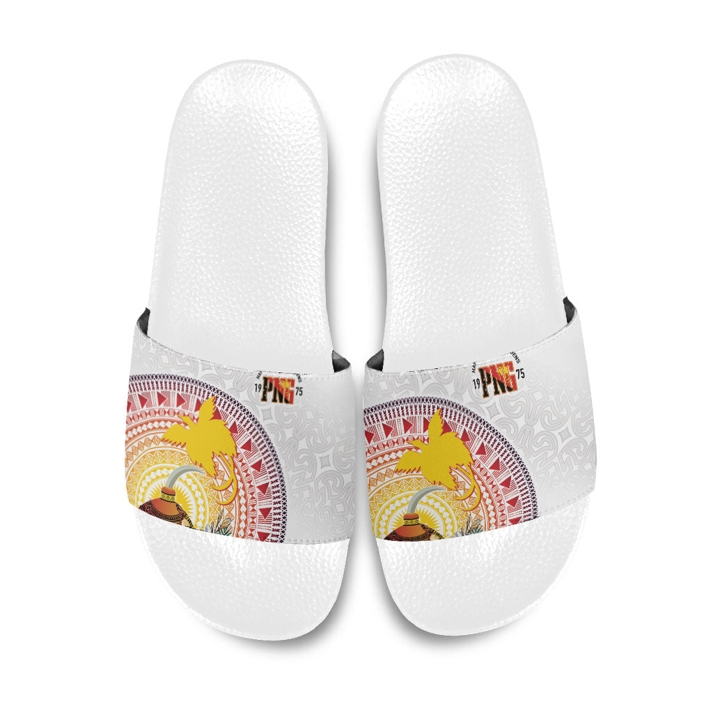 Hapi De Bilong Indipendens Papua New Guinea Slide Sandals PNG Lime Pot