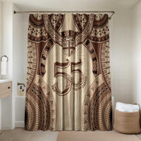 Bula Fiji Day 55th Anniversary Masi Tapa Bathroom Set Emerald Jubilee - Beige - Polynesian Pride