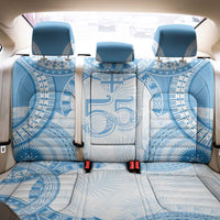 Bula Fiji Day 55th Anniversary Masi Tapa Back Car Seat Cover Emerald Jubilee - Turquoise - Polynesian Pride