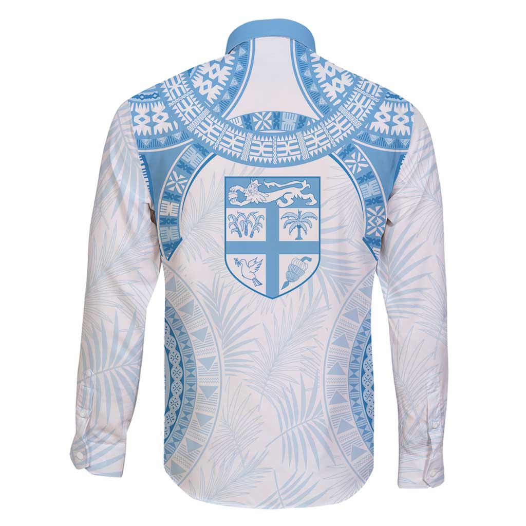 Bula Fiji Day 55th Anniversary Masi Tapa Family Matching Long Sleeve Bodycon Dress and Hawaiian Shirt Emerald Jubilee - Turquoise - Polynesian Pride