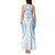 Bula Fiji Day 55th Anniversary Masi Tapa Tank Maxi Dress Emerald Jubilee - Turquoise - Polynesian Pride