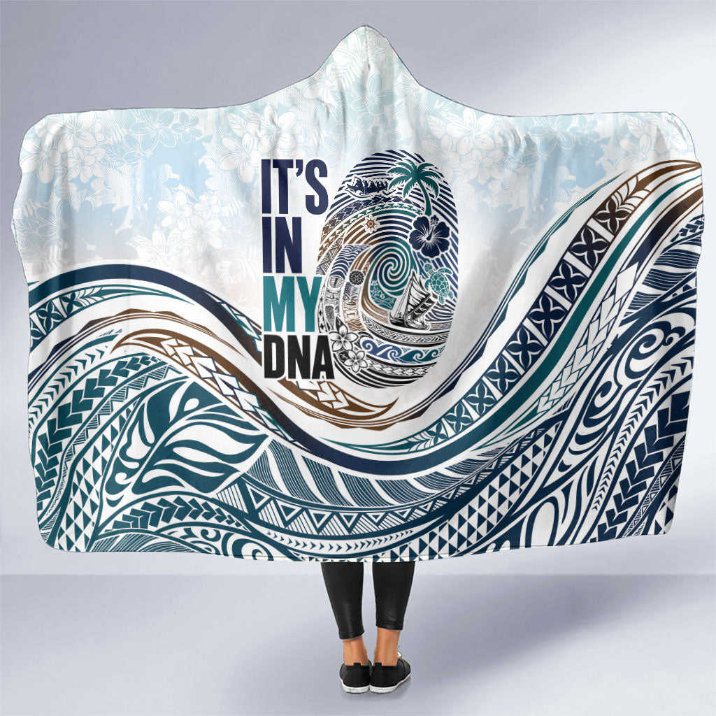 Pasifika It's In My DNA Hooded Blanket Islands Pride LT7 One Size White - Polynesian Pride