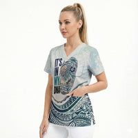 Pasifika It's In My DNA Scrub Top Islands Pride LT7 - Polynesian Pride