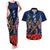 Anzac Day Aussie Mix Maori In Memories Couples Matching Tank Maxi Dress and Hawaiian Shirt LT7 Blue - Polynesian Pride