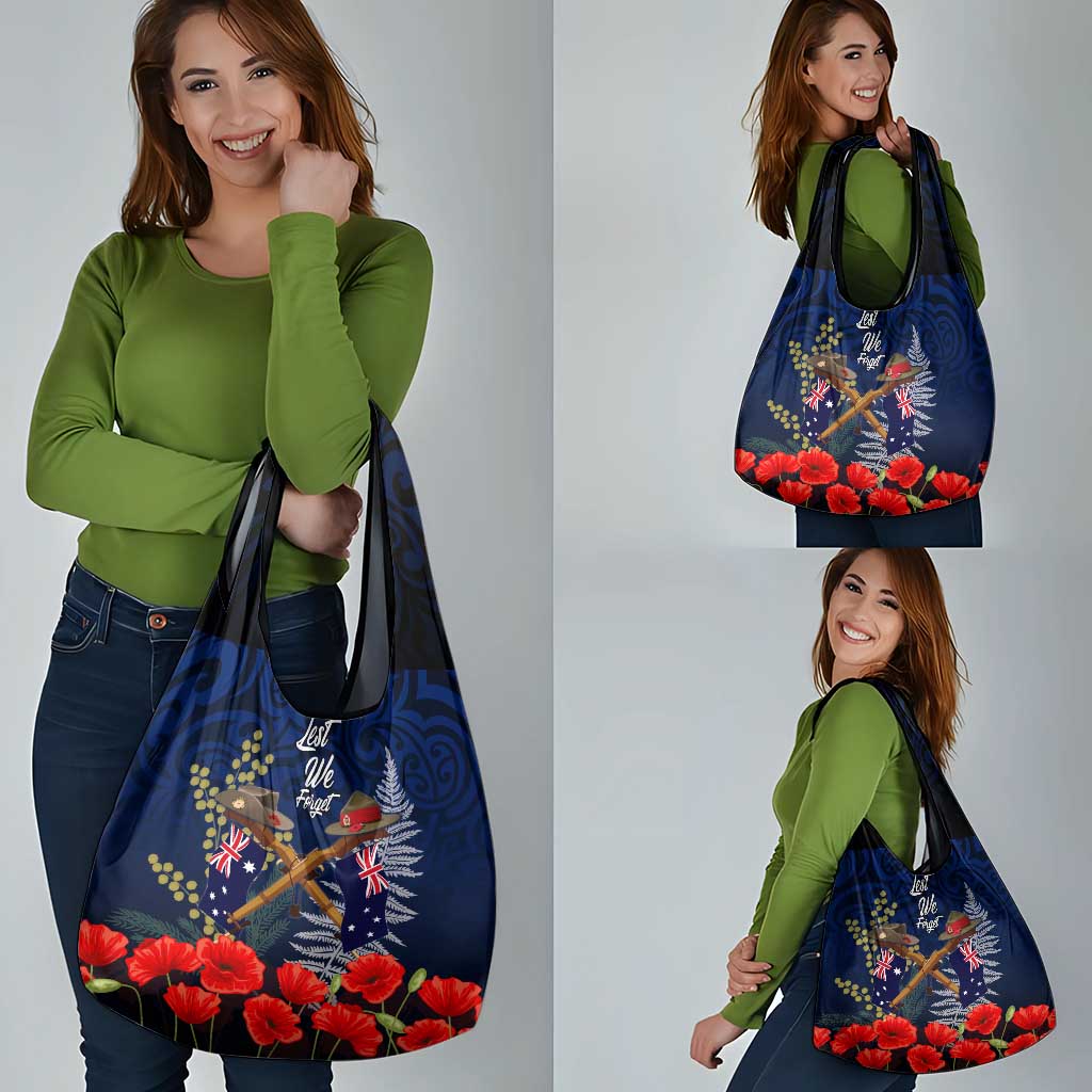 Anzac Day Aussie Mix Maori In Memories Grocery Bag LT7 - Polynesian Pride