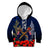 Anzac Day Aussie Mix Maori In Memories Kid Hoodie LT7 Hoodie Blue - Polynesian Pride