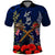 Anzac Day Aussie Mix Maori In Memories Polo Shirt LT7 Blue - Polynesian Pride