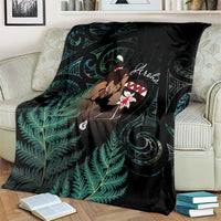 Maori Hongi Valentine Blanket Aroha Ahau Ki A Koe LT7 - Polynesian Pride