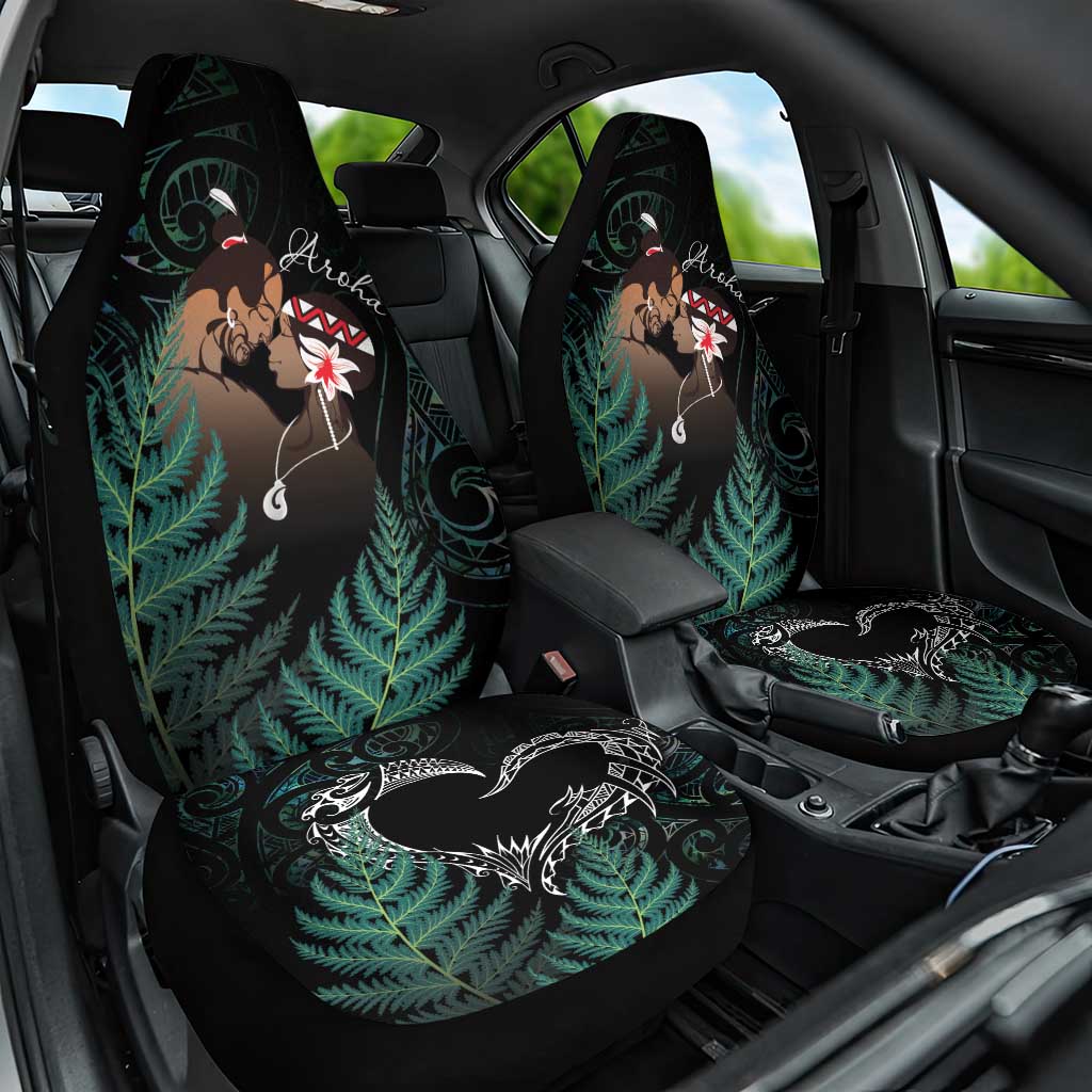 Maori Hongi Valentine Car Seat Cover Aroha Ahau Ki A Koe