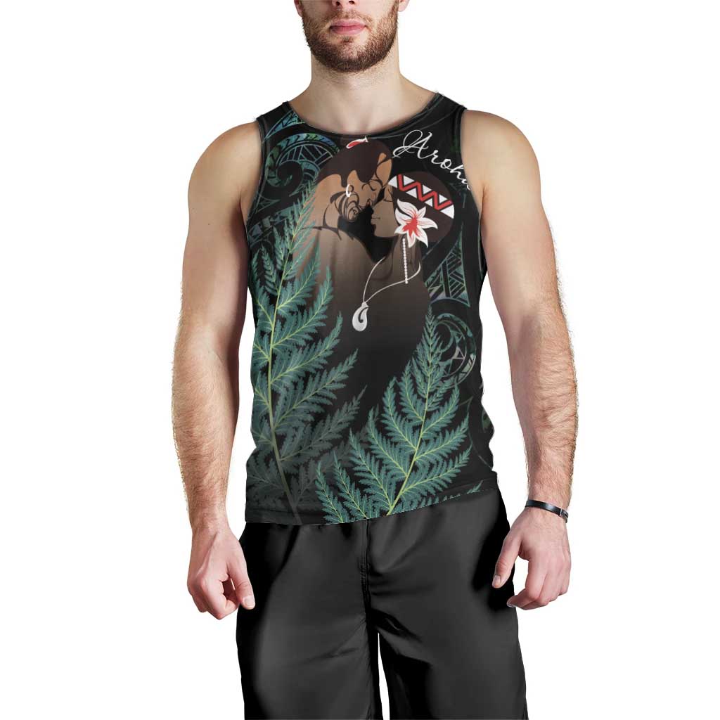 Maori Hongi Valentine Men Tank Top Aroha Ahau Ki A Koe LT7 - Polynesian Pride