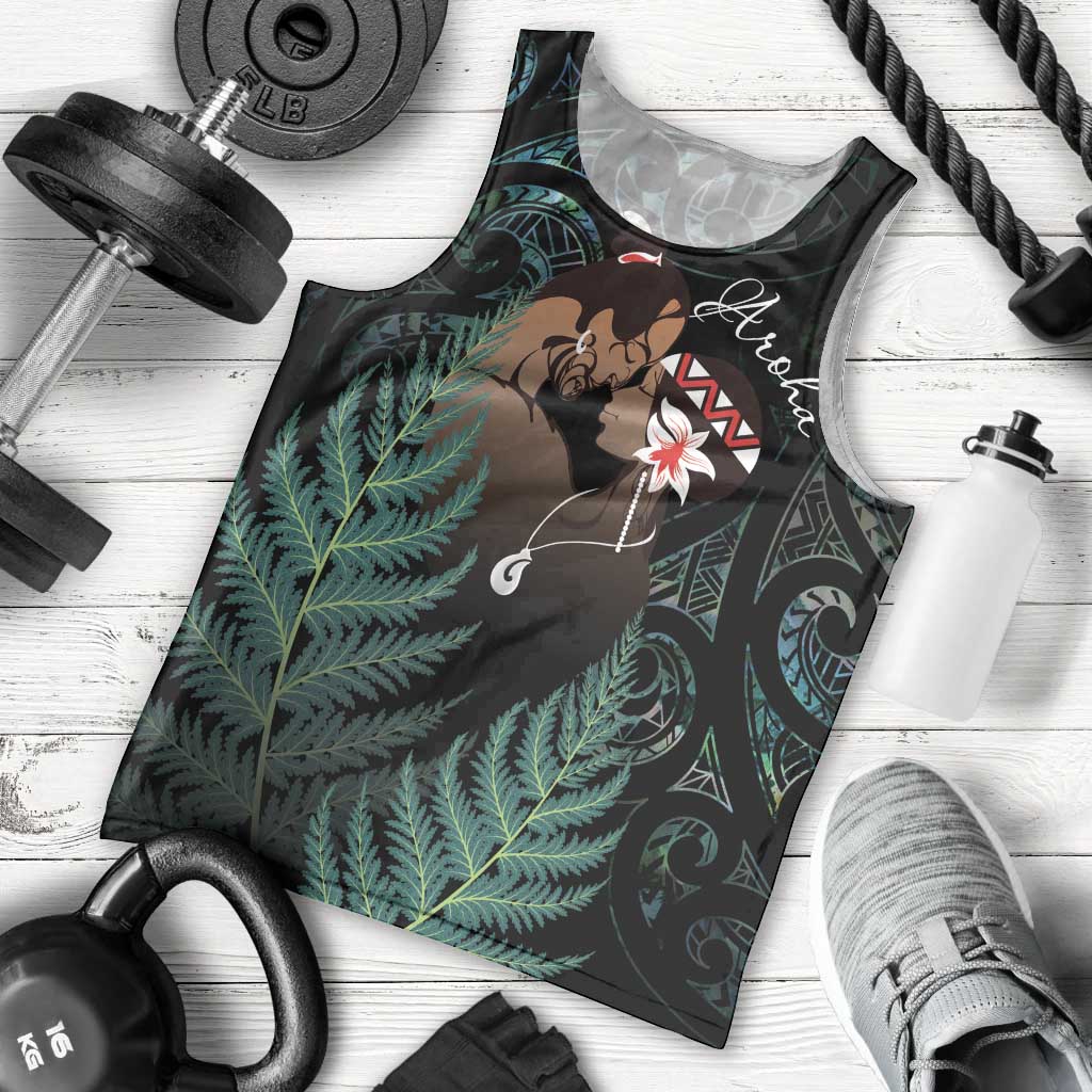 Maori Hongi Valentine Men Tank Top Aroha Ahau Ki A Koe LT7 - Polynesian Pride