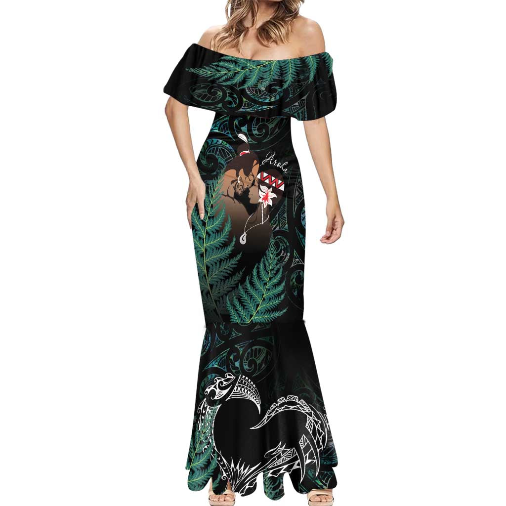 Maori Hongi Valentine Mermaid Dress Aroha Ahau Ki A Koe