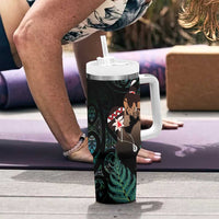 Maori Hongi Valentine Tumbler With Handle Aroha Ahau Ki A Koe LT7 - Polynesian Pride