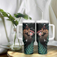 Maori Hongi Valentine Tumbler With Handle Aroha Ahau Ki A Koe LT7 - Polynesian Pride