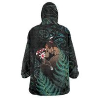 Maori Hongi Valentine Wearable Blanket Hoodie Aroha Ahau Ki A Koe LT7 - Polynesian Pride