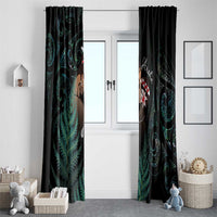 Maori Hongi Valentine Window Curtain Aroha Ahau Ki A Koe LT7 - Polynesian Pride