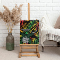 Vanuatu Indipendens Dei Canvas Wall Art Mix Traditional Sand Drawing LT7 - Polynesian Pride