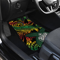 Vanuatu Indipendens Dei Car Mats Mix Traditional Sand Drawing LT7 - Polynesian Pride