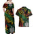 Vanuatu Indipendens Dei Couples Matching Off Shoulder Maxi Dress and Hawaiian Shirt Mix Traditional Sand Drawing