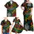 Vanuatu Indipendens Dei Family Matching Off Shoulder Maxi Dress and Hawaiian Shirt Mix Traditional Sand Drawing