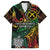 Vanuatu Indipendens Dei Family Matching Off Shoulder Short Dress and Hawaiian Shirt Mix Traditional Sand Drawing