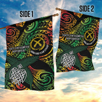 Vanuatu Indipendens Dei Garden Flag Mix Traditional Sand Drawing LT7 - Polynesian Pride