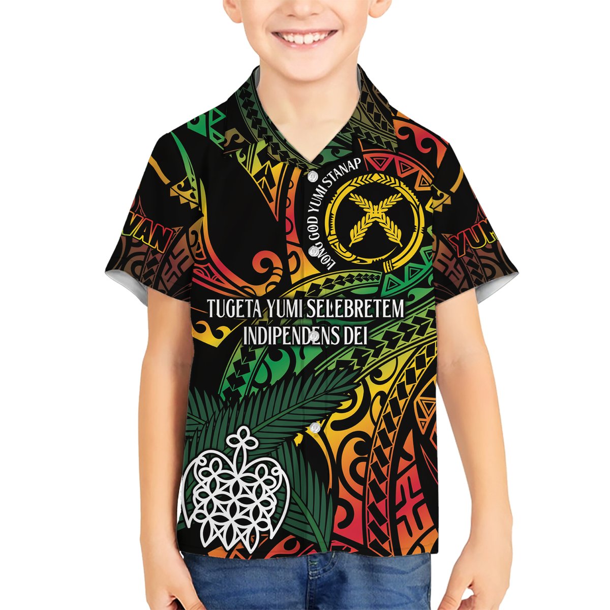 Vanuatu Indipendens Dei Hawaiian Shirt Mix Traditional Sand Drawing LT7 - Polynesian Pride