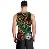 Vanuatu Indipendens Dei Men Tank Top Mix Traditional Sand Drawing LT7 - Polynesian Pride