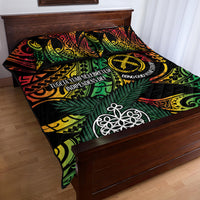 Vanuatu Indipendens Dei Quilt Bed Set Mix Traditional Sand Drawing LT7 - Polynesian Pride
