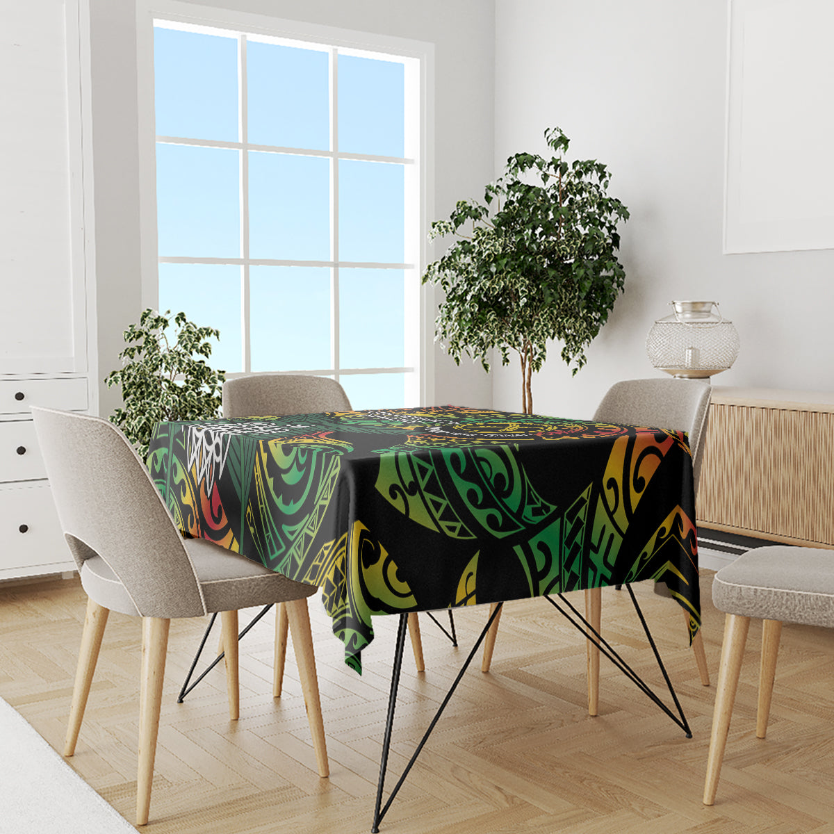 Vanuatu Indipendens Dei Tablecloth Mix Traditional Sand Drawing LT7 - Polynesian Pride