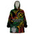 Vanuatu Indipendens Dei Wearable Blanket Hoodie Mix Traditional Sand Drawing