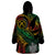 Vanuatu Indipendens Dei Wearable Blanket Hoodie Mix Traditional Sand Drawing