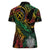 Vanuatu Indipendens Dei Women Polo Shirt Mix Traditional Sand Drawing