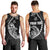 Personalised Guam Men Tank Top Tribal Turtles Curves Style - Black LT7 - Polynesian Pride