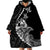 Personalised Guam Wearable Blanket Hoodie Tribal Turtles Curves Style - Black LT7 - Polynesian Pride