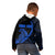 Personalised Guam Kid Hoodie Tribal Turtles Curves Style - Blue LT7 - Polynesian Pride