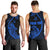 Personalised Guam Men Tank Top Tribal Turtles Curves Style - Blue LT7 - Polynesian Pride